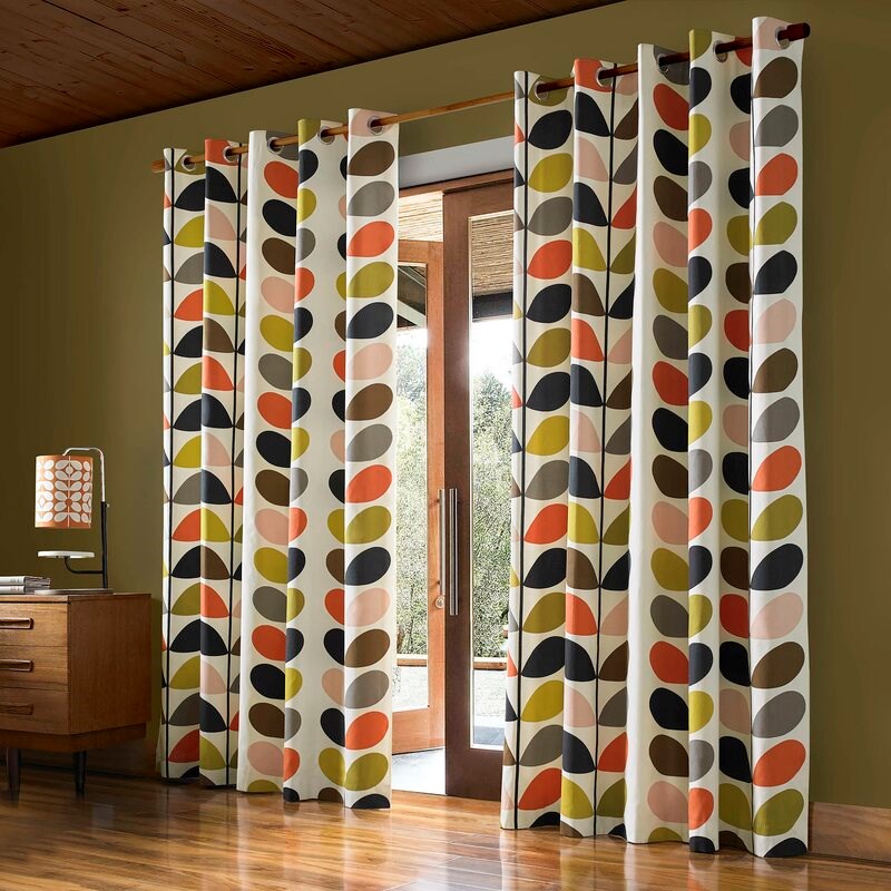 Multi Stem Eyelet Curtains By Orla Kiely in Multi